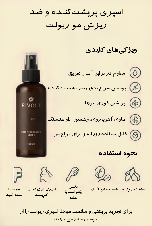 اسپری پرپشت کننده مو ریولت